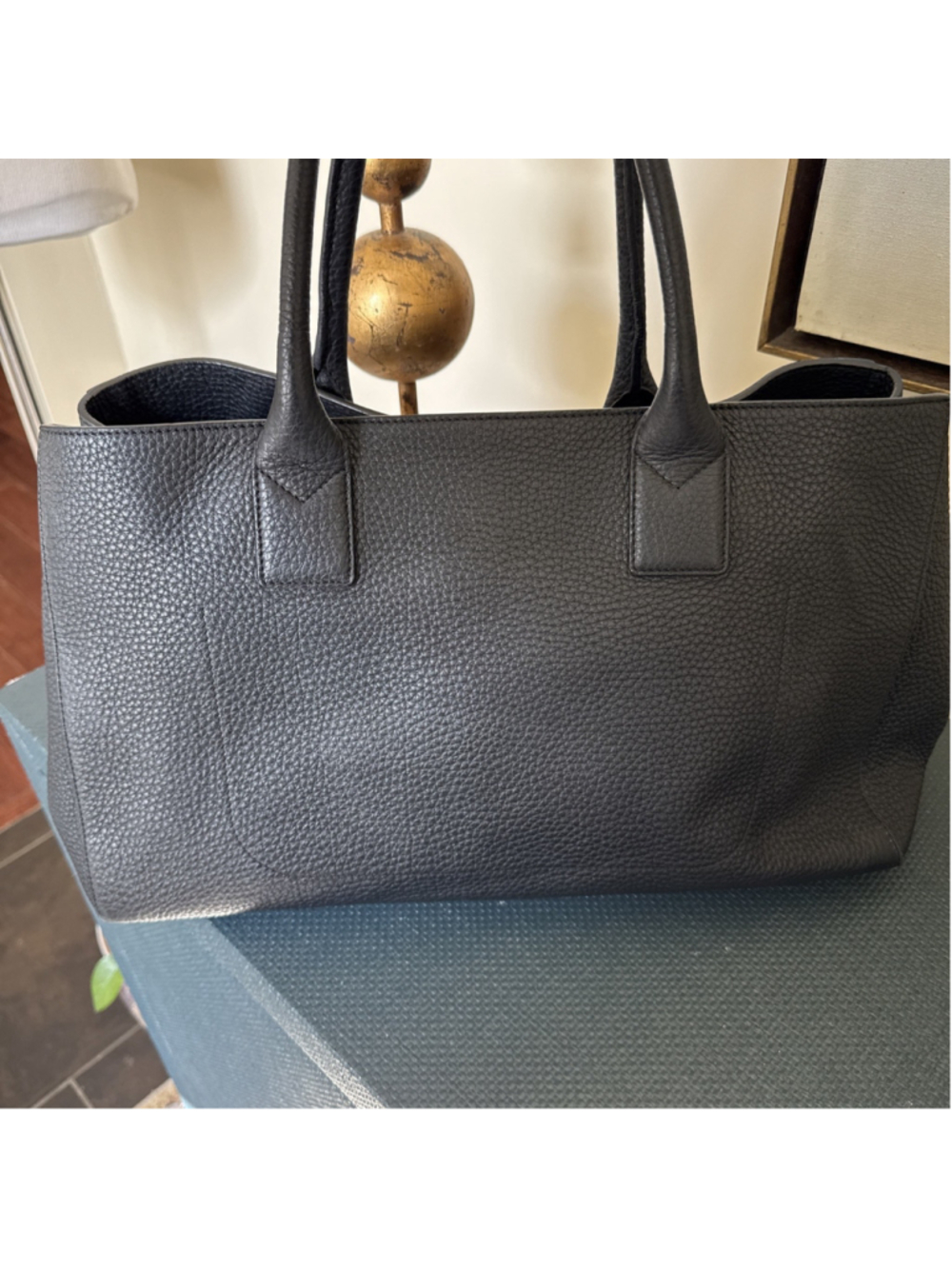Marc Jacobs Gotham Tote Black Large Pebble Leather Satchel - Picture 3 of 15